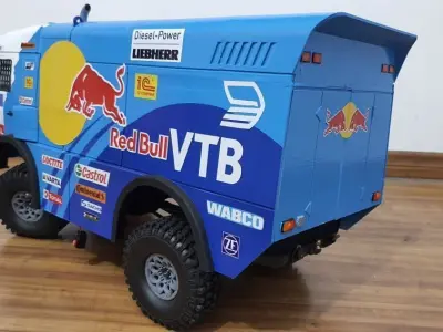 KAMAZ 4911 Dakar truck STL printable   And another scale 3D print model