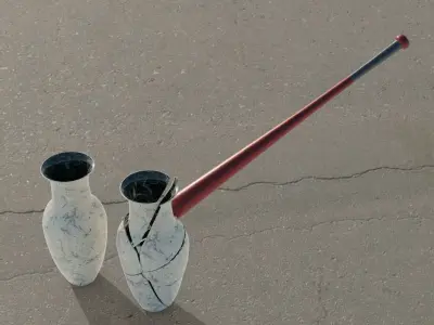 Vase 3D models Low-poly 3D model