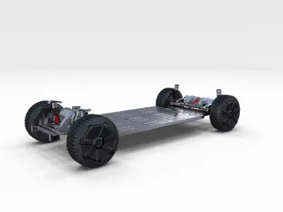 Tesla Cybertruck Chassis 3D model