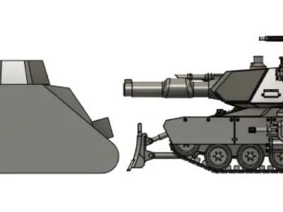 Abrams Pattern MBT 3D print model