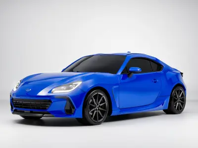 SUBARU BRZ 2022 Low-poly 3D model