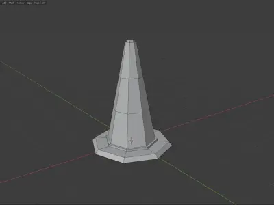 Traffic Cone Free low-poly 3D model by Wright-Games