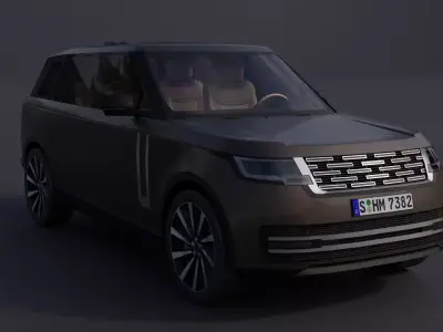Generic Luxury SUV 7 Low-poly 3D model