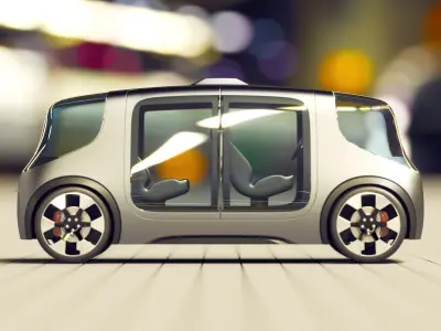 land rover jaguar Vector pod - electric car  3D model