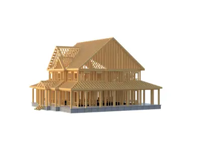 House Framework Construction 3D model