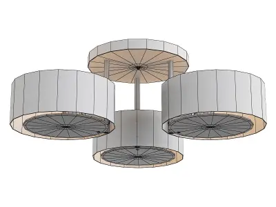 foresta-sl483-502-03 three light ceiling fixture 3D model