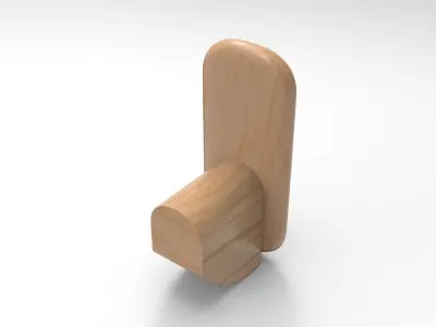 Rory Table Mirror Low-poly 3D model