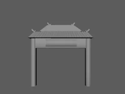 Chinese Arch Free low-poly 3D model
