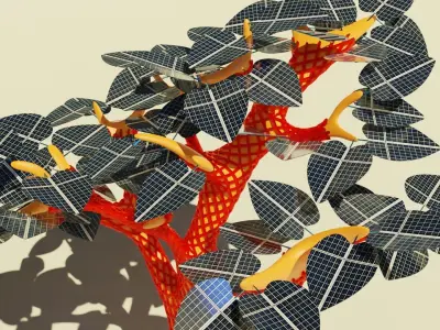 Solar Tree Free 3D model