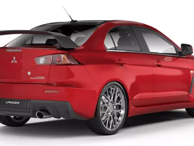 Mitsubishi Lancer Evolution X 2008 3D model