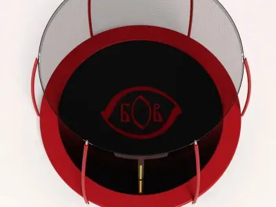 Trampoline for Sport and Fitness 252x205cm x 6 3D model