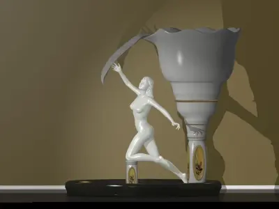 Female Statue 3D model