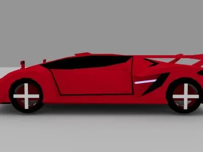 Zeko Supersport 21 car design Low-poly 3D model
