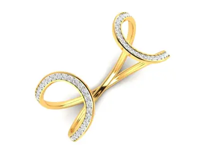 Solitaire Wedding Engagement Ring 3D print model