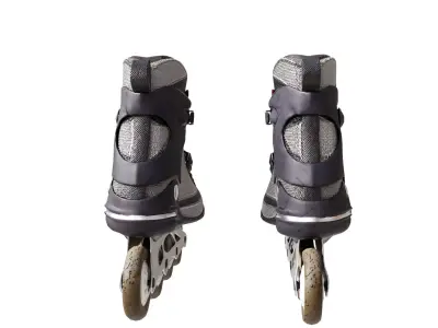 Roller skates Low-poly 3D model