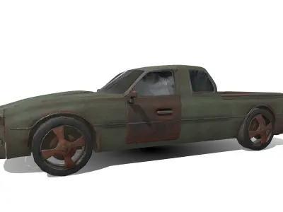 car2450 rusty truck Free 3D model