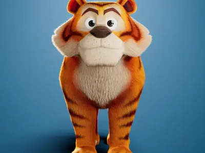 Shere Khan Mufasa - The Lion King Rigged 3D model