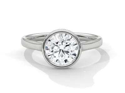 solitaire ring with detail images and 360 render videos 27 3D print model