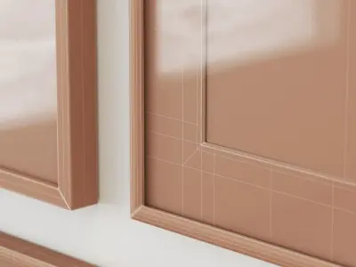 Light tones gallery wall 3D model