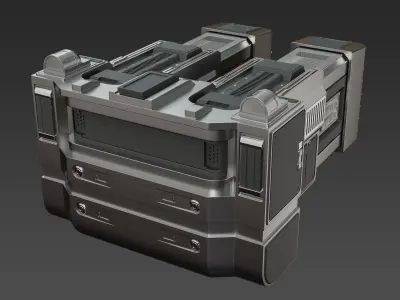 Sci-Fi Industrial Object 04 3D model