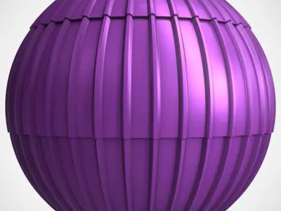 Roof Tile Materials 31- By 3 color Pbr By Sbsar 4k Texture