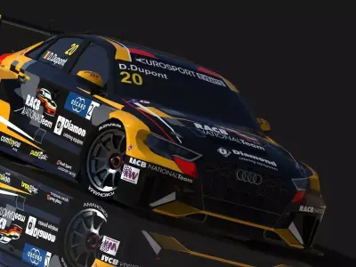 Audi RS3 LMS WTCR Low-poly 3D model