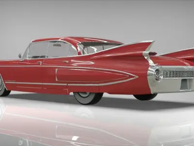Cadillac  fleetwood 1959 3D model