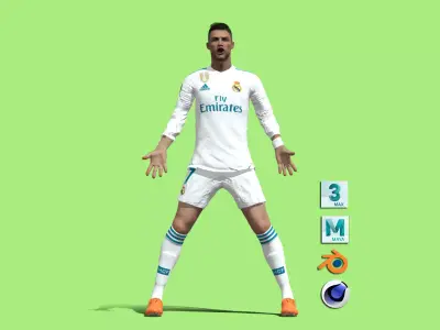 Cristiano Ronaldo famouse Siu Pose 3D model