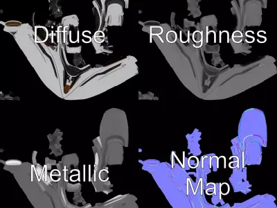 Sleek Yacht model pack Low-poly 3D model