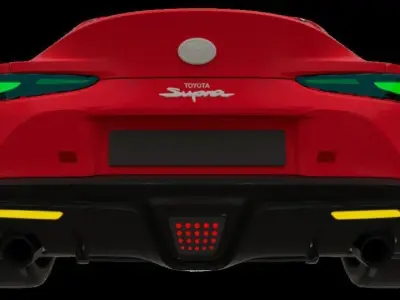 Car  Toyota Supra 2019 3D Model Low-poly 3D model