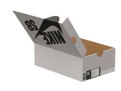 Nike Shoe Box PBR 17 Low-poly 3D model