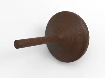 Logh Spinning Top Low-poly 3D model