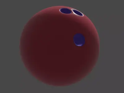 Simple Bowling Ball 3D model