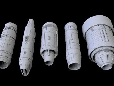 Scifi Laser Engine 3D model