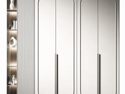 Cabinet furniture Modern minimal composition 3D model
