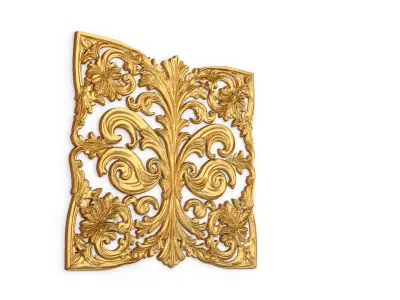 Classic decor ornament carved 46 3D model