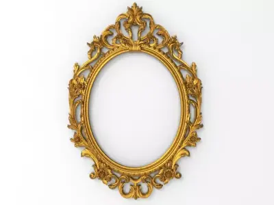 carved frame 3D model get
