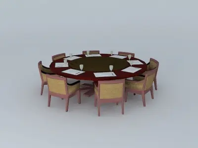 Round Table Free 3D model