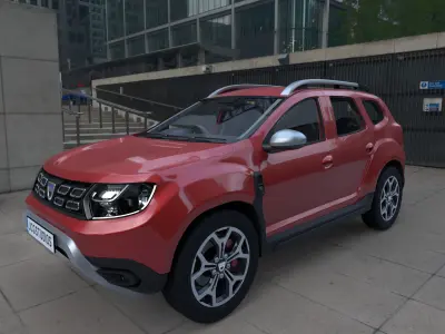Dacia Duster Prestige with HQ interior 2019  3D model