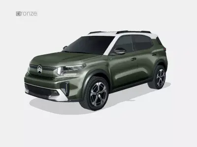 Citroen C3 Aircross 2025 Low-poly 3D model