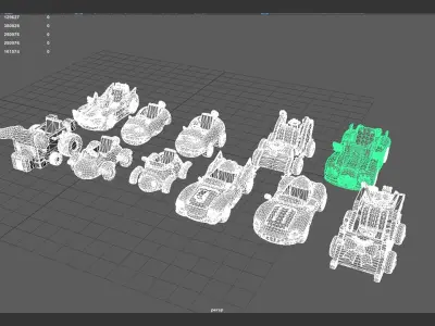 Cartoon Car Low-poly 3D model by CGWanderer from CGTrader (Low-poly)