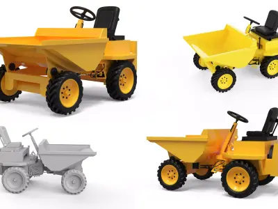 Thwaites 2 tone Dumper Truck 3D print model