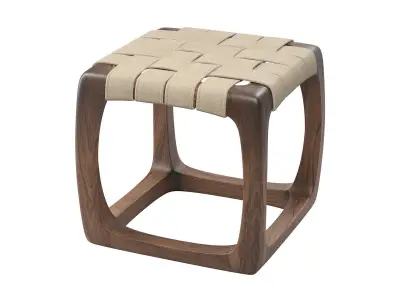 Woven Style Seat Stool 3D model