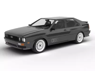Audi Quattro UR 20v 1980 3d model 3D model