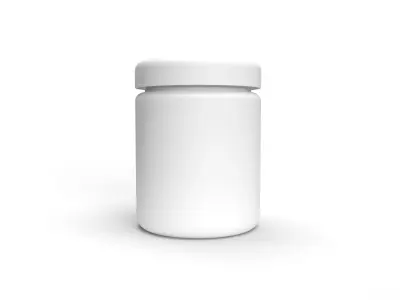 Plastic Container With Cover 3D model 3D model