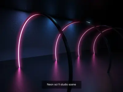 Neon Sci fi Studio Bundle x4 pack