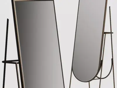 CB2 Exclusive Rolf Floor Mirror 3D model