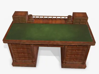 Antiquare Table Low-poly 3D model
