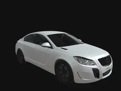 buick regal car 3d model Low-poly 3D model