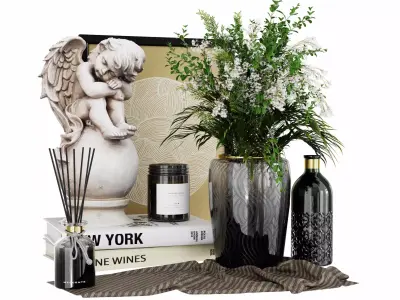 Decorative set 01 3D model 26